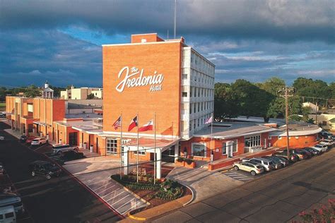 Fredonia hotel - 200 North Fredonia Street Nacogdoches, TX 75961 USA Phone: (936) 564-1234 | Fax: (936) 564-0231 Email: info@thefredonia.com